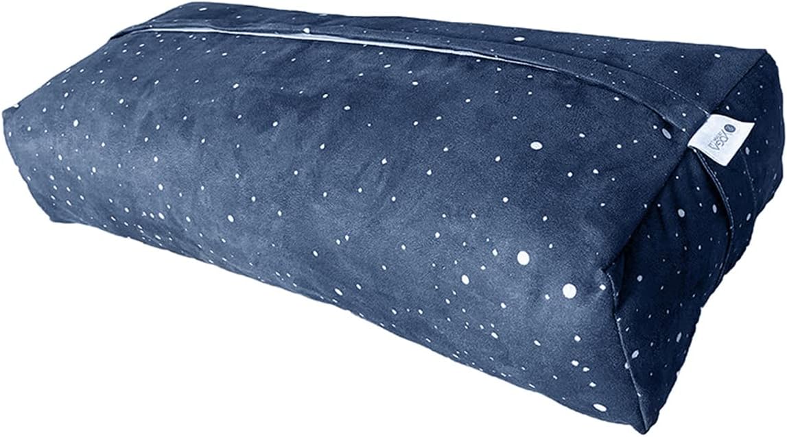 The Yoga Bolster | Comfortable, Supportive Eco-Friendly Luxury Yoga Cushion | Recycled Plastic Bottle Microfiber | Natural Cotton, Foam Filling (Celestial)