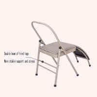 Transform Your Yoga Practice Reinforced Folding Yoga Chair - Perfect for Backbends, Restorative Poses, and More,White Without Cushion