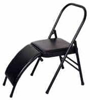 Transform Your Yoga Practice Reinforced Folding Yoga Chair - Perfect for Backbends, Restorative Poses, and More,White Without Cushion