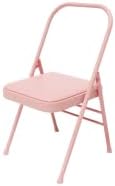 Transform Your Yoga Practice Reinforced Folding Yoga Chair - Perfect for Backbends, Restorative Poses, and More,White Without Cushion