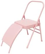 Transform Your Yoga Practice Reinforced Folding Yoga Chair - Perfect for Backbends, Restorative Poses, and More,White Without Cushion