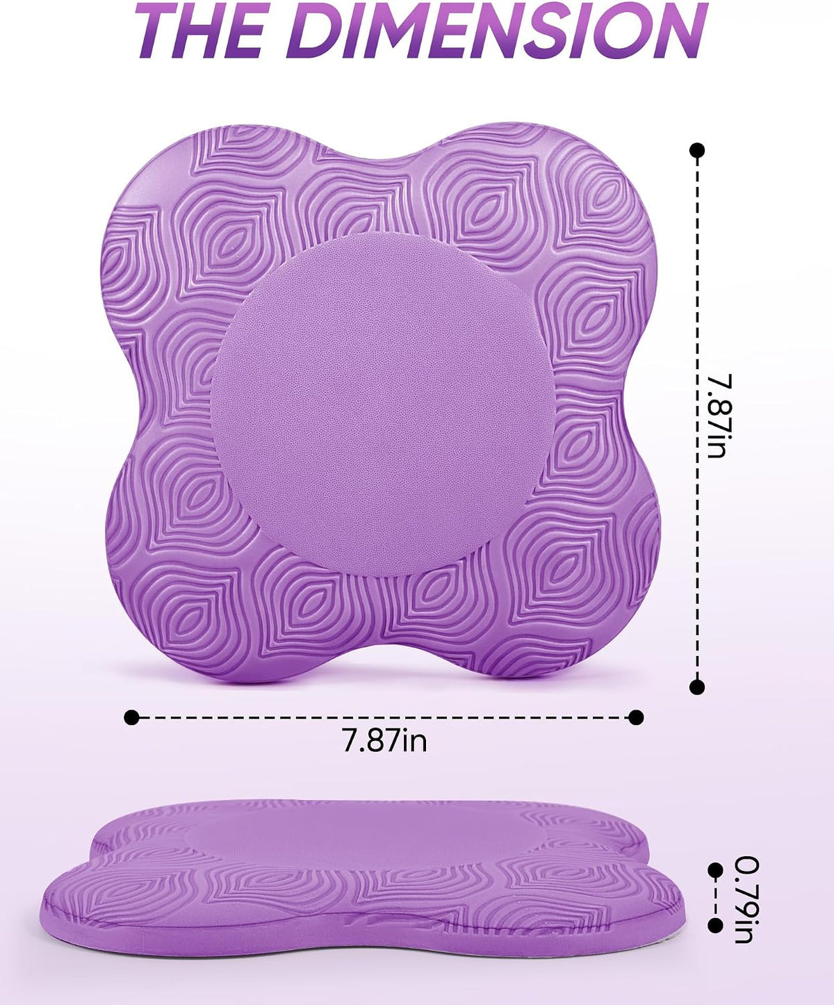 2-4 Pack Yoga Knee Pads, TPE Cushion for Pilates Exercise