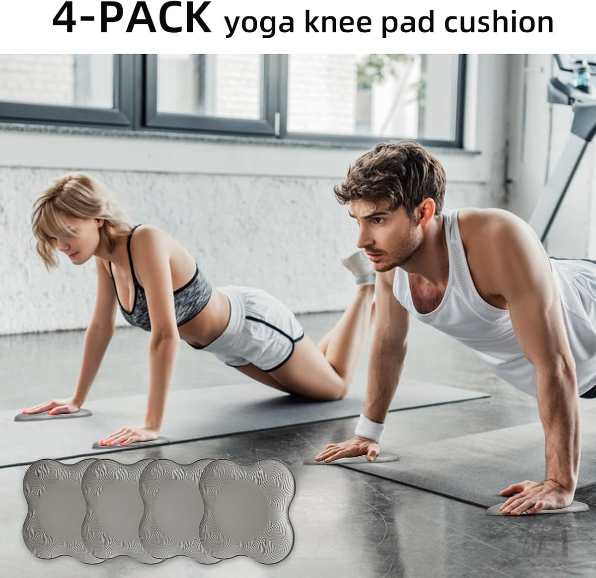 2-4 Pack Yoga Knee Pads, TPE Cushion for Pilates Exercise