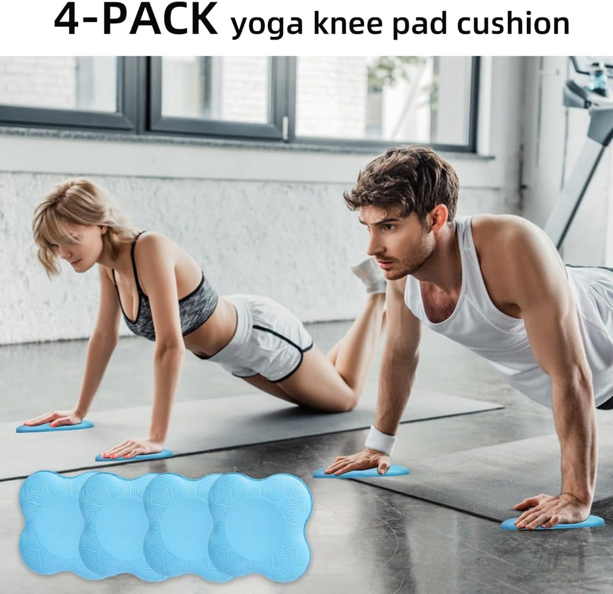 2-4 Pack Yoga Knee Pads, TPE Cushion for Pilates Exercise