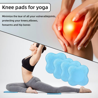 2-4 Pack Yoga Knee Pads, TPE Cushion for Pilates Exercise