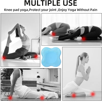 2-4 Pack Yoga Knee Pads, TPE Cushion for Pilates Exercise