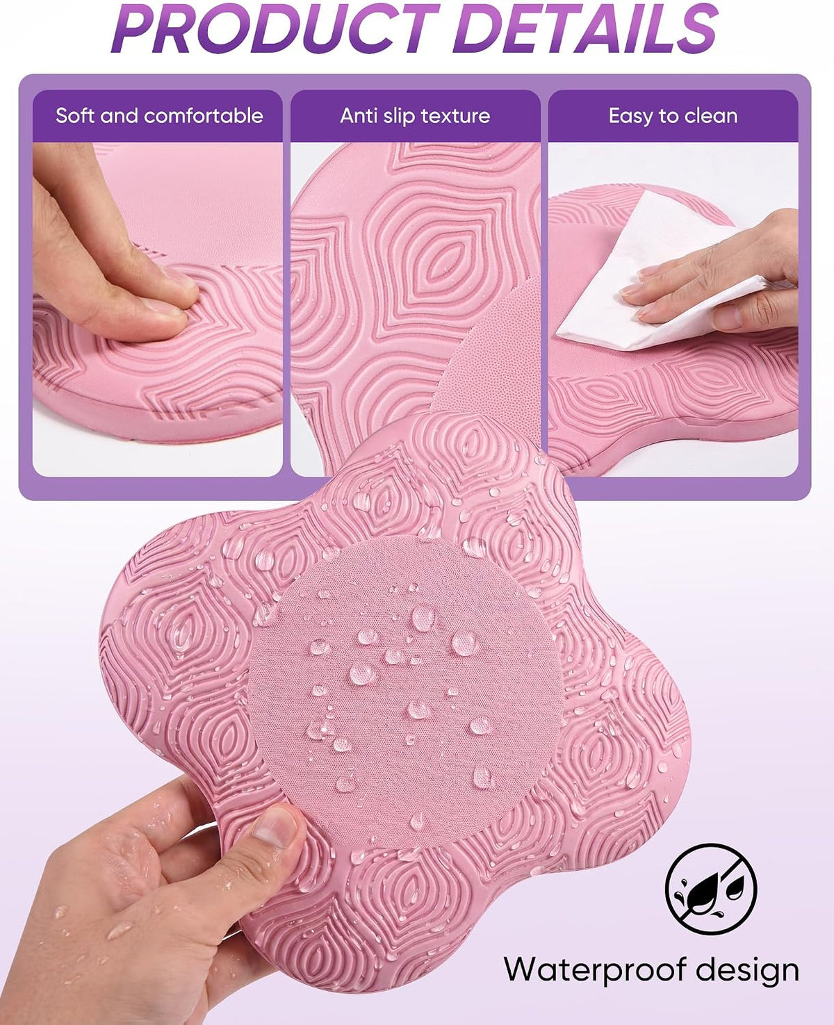 2-4 Pack Yoga Knee Pads, TPE Cushion for Pilates Exercise