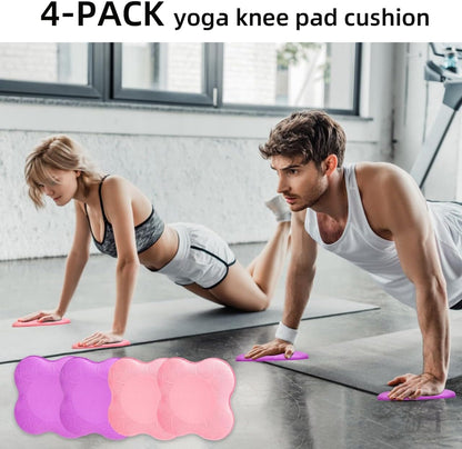 2-4 Pack Yoga Knee Pads, TPE Cushion for Pilates Exercise