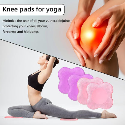 2-4 Pack Yoga Knee Pads, TPE Cushion for Pilates Exercise