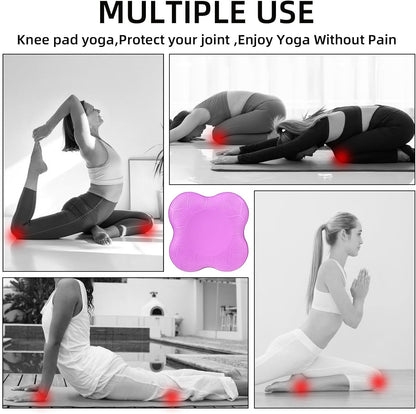 2-4 Pack Yoga Knee Pads, TPE Cushion for Pilates Exercise