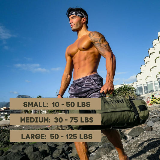 Classic Sandbag - Workout Sandbag with 8 Gripping Handles