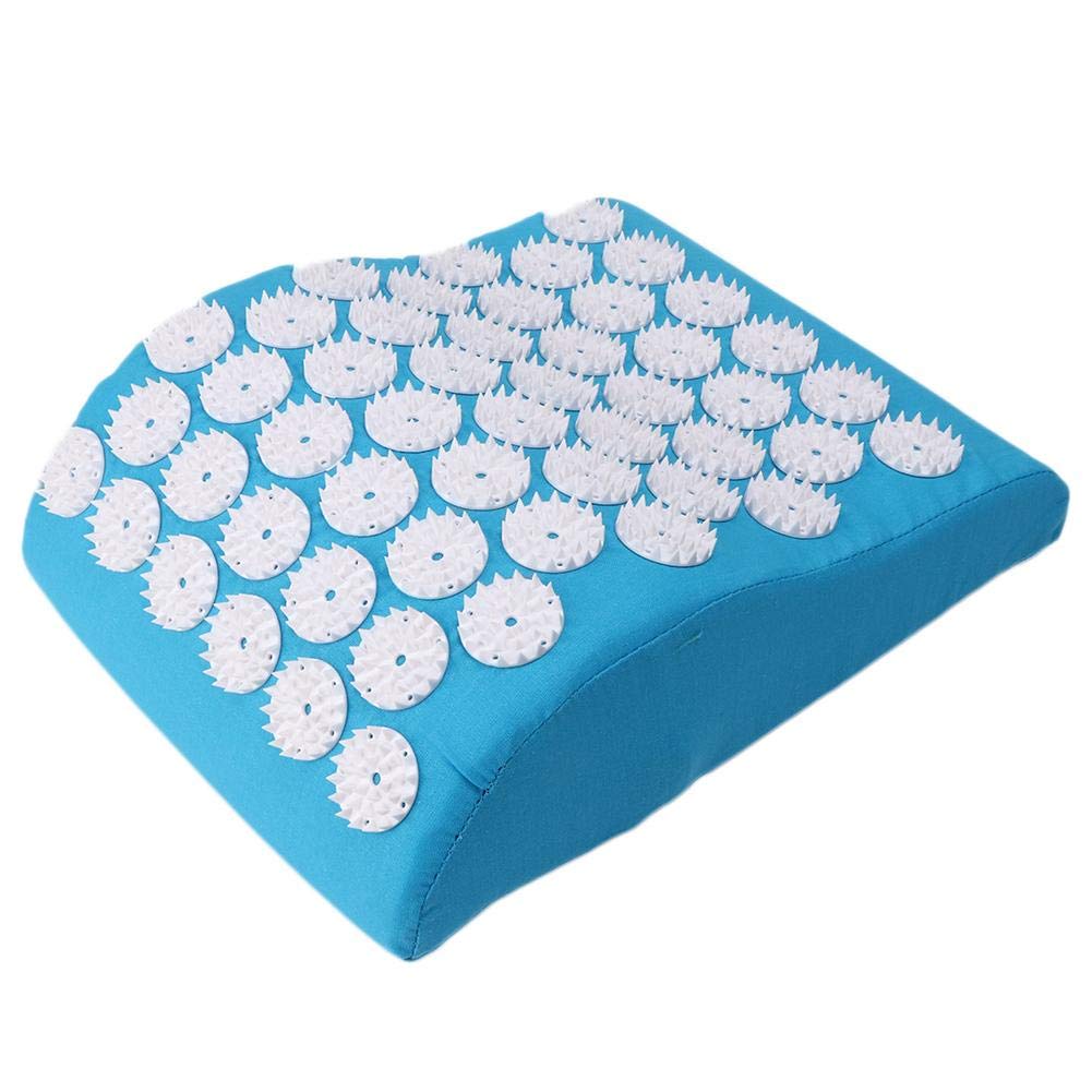 Acupuncture Pillow, Acupuncture Pillow for Neck Pain Relief Massage Cushion Pillow for Muscle Pain Relief Circulation Back Neck Pain Relief,Stress Relief(Blue)