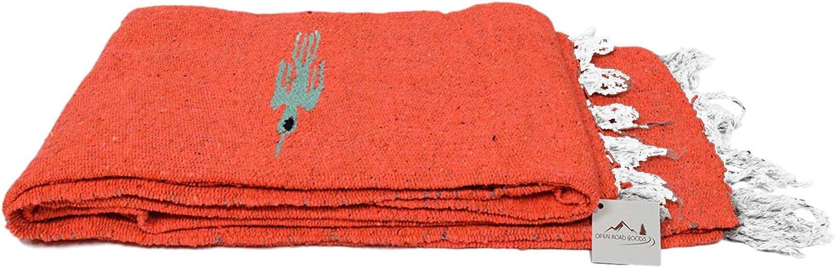 Open Road Goods Mexican Thunderbird Yoga Blanket, Handwoven Throw for Yoga, Meditation, and Home Décor – Versatile Blanket for Beach, Picnic, Camping, or Outdoor Use