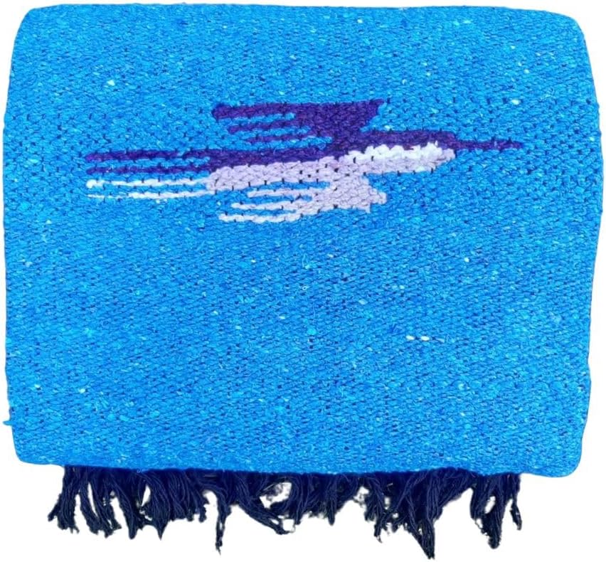 Open Road Goods Mexican Thunderbird Yoga Blanket, Handwoven Throw for Yoga, Meditation, and Home Décor – Versatile Blanket for Beach, Picnic, Camping, or Outdoor Use