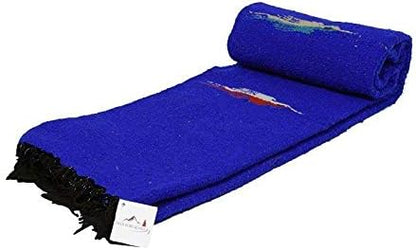 Open Road Goods Mexican Thunderbird Yoga Blanket, Handwoven Throw for Yoga, Meditation, and Home Décor – Versatile Blanket for Beach, Picnic, Camping, or Outdoor Use