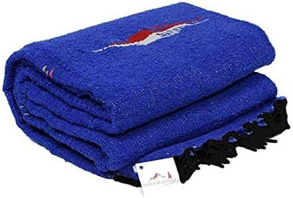 Open Road Goods Mexican Thunderbird Yoga Blanket, Handwoven Throw for Yoga, Meditation, and Home Décor – Versatile Blanket for Beach, Picnic, Camping, or Outdoor Use