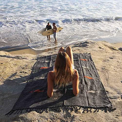 Open Road Goods Mexican Thunderbird Yoga Blanket, Handwoven Throw for Yoga, Meditation, and Home Décor – Versatile Blanket for Beach, Picnic, Camping, or Outdoor Use