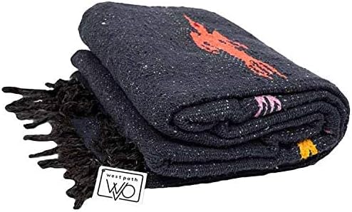 Open Road Goods Mexican Thunderbird Yoga Blanket, Handwoven Throw for Yoga, Meditation, and Home Décor – Versatile Blanket for Beach, Picnic, Camping, or Outdoor Use