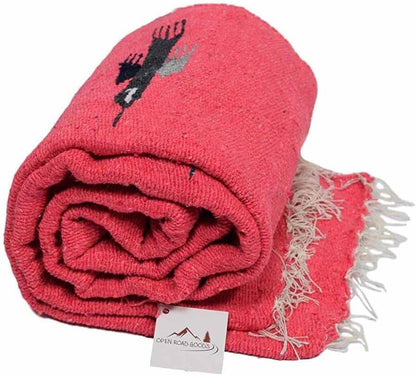 Open Road Goods Mexican Thunderbird Yoga Blanket, Handwoven Throw for Yoga, Meditation, and Home Décor – Versatile Blanket for Beach, Picnic, Camping, or Outdoor Use