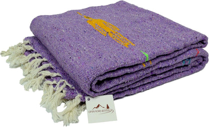 Open Road Goods Mexican Thunderbird Yoga Blanket, Handwoven Throw for Yoga, Meditation, and Home Décor – Versatile Blanket for Beach, Picnic, Camping, or Outdoor Use