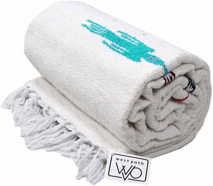 Open Road Goods Mexican Thunderbird Yoga Blanket, Handwoven Throw for Yoga, Meditation, and Home Décor – Versatile Blanket for Beach, Picnic, Camping, or Outdoor Use