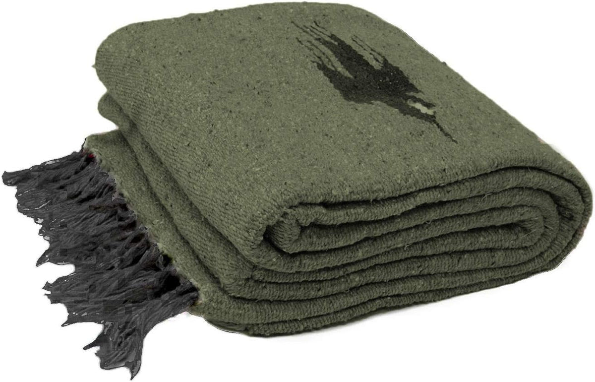 Open Road Goods Mexican Thunderbird Yoga Blanket, Handwoven Throw for Yoga, Meditation, and Home Décor – Versatile Blanket for Beach, Picnic, Camping, or Outdoor Use