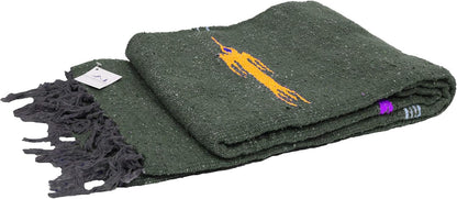 Open Road Goods Mexican Thunderbird Yoga Blanket, Handwoven Throw for Yoga, Meditation, and Home Décor – Versatile Blanket for Beach, Picnic, Camping, or Outdoor Use