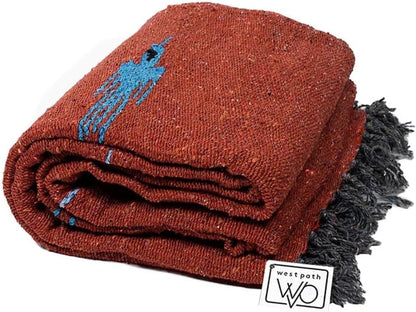 Open Road Goods Mexican Thunderbird Yoga Blanket, Handwoven Throw for Yoga, Meditation, and Home Décor – Versatile Blanket for Beach, Picnic, Camping, or Outdoor Use