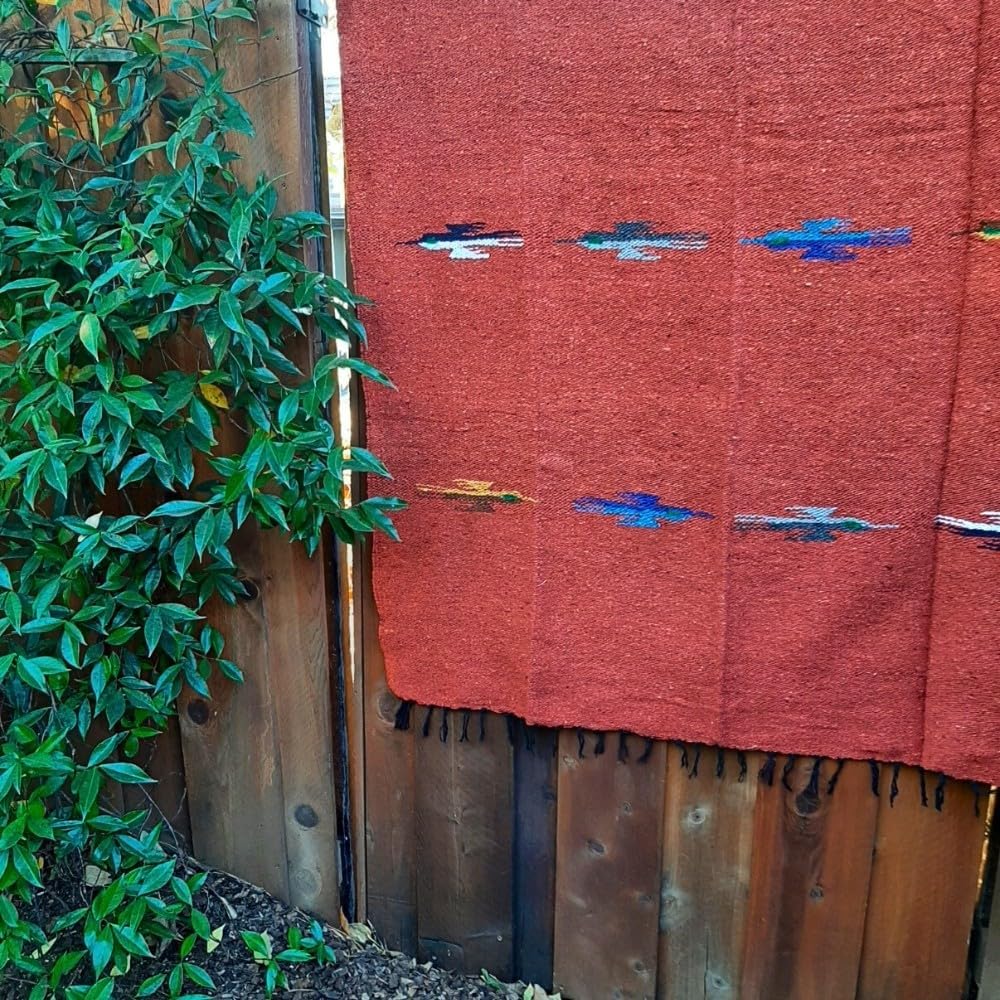 Open Road Goods Mexican Thunderbird Yoga Blanket, Handwoven Throw for Yoga, Meditation, and Home Décor – Versatile Blanket for Beach, Picnic, Camping, or Outdoor Use