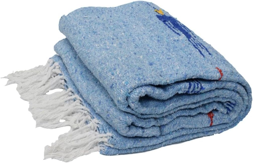 Open Road Goods Mexican Thunderbird Yoga Blanket, Handwoven Throw for Yoga, Meditation, and Home Décor – Versatile Blanket for Beach, Picnic, Camping, or Outdoor Use