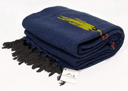 Open Road Goods Mexican Thunderbird Yoga Blanket, Handwoven Throw for Yoga, Meditation, and Home Décor – Versatile Blanket for Beach, Picnic, Camping, or Outdoor Use