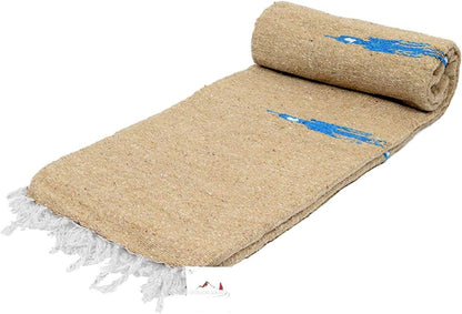 Open Road Goods Mexican Thunderbird Yoga Blanket, Handwoven Throw for Yoga, Meditation, and Home Décor – Versatile Blanket for Beach, Picnic, Camping, or Outdoor Use