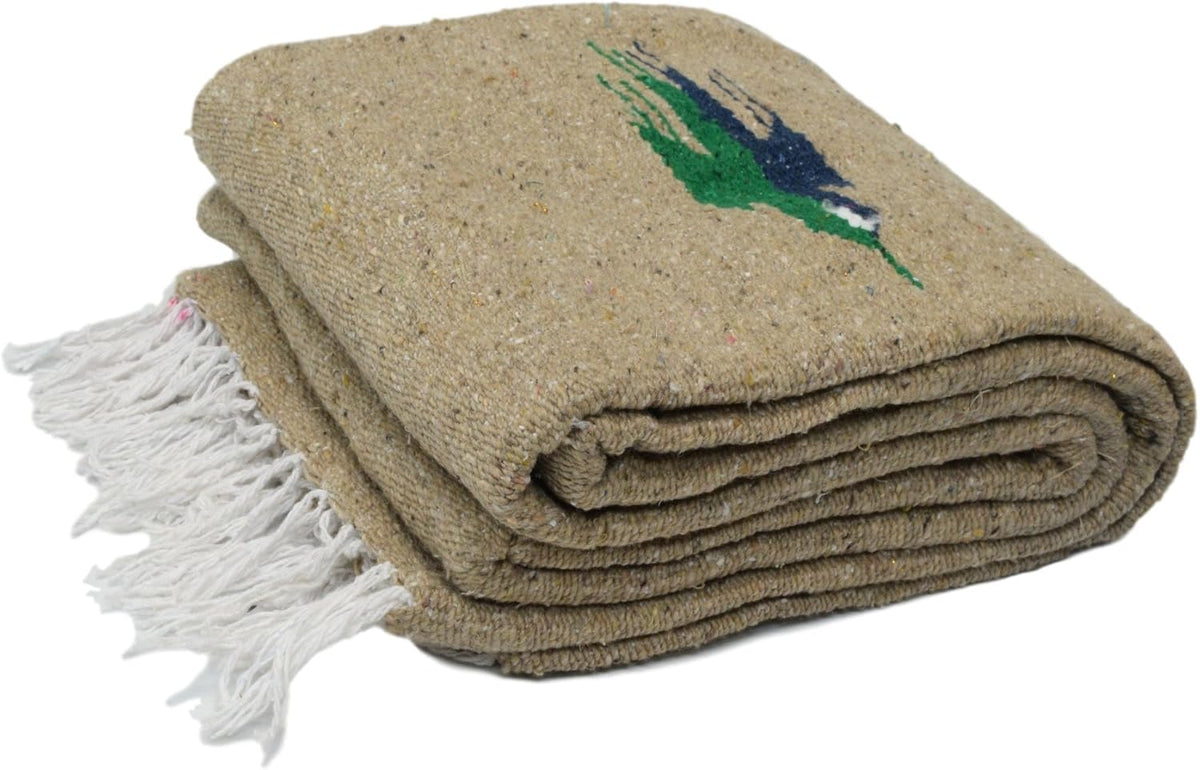 Open Road Goods Mexican Thunderbird Yoga Blanket, Handwoven Throw for Yoga, Meditation, and Home Décor – Versatile Blanket for Beach, Picnic, Camping, or Outdoor Use