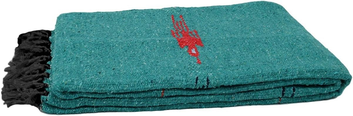 Open Road Goods Mexican Thunderbird Yoga Blanket, Handwoven Throw for Yoga, Meditation, and Home Décor – Versatile Blanket for Beach, Picnic, Camping, or Outdoor Use