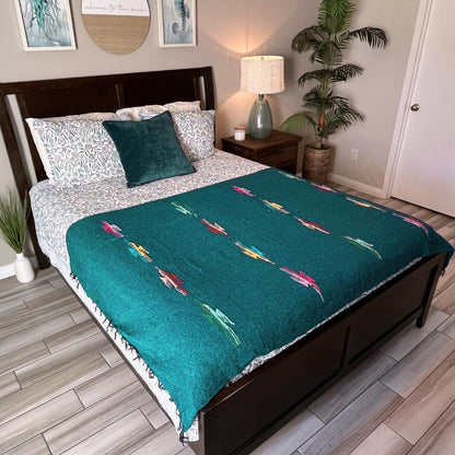 Open Road Goods Mexican Thunderbird Yoga Blanket, Handwoven Throw for Yoga, Meditation, and Home Décor – Versatile Blanket for Beach, Picnic, Camping, or Outdoor Use