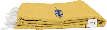 Open Road Goods Mexican Thunderbird Yoga Blanket, Handwoven Throw for Yoga, Meditation, and Home Décor – Versatile Blanket for Beach, Picnic, Camping, or Outdoor Use