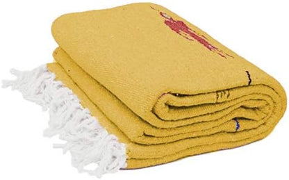 Open Road Goods Mexican Thunderbird Yoga Blanket, Handwoven Throw for Yoga, Meditation, and Home Décor – Versatile Blanket for Beach, Picnic, Camping, or Outdoor Use
