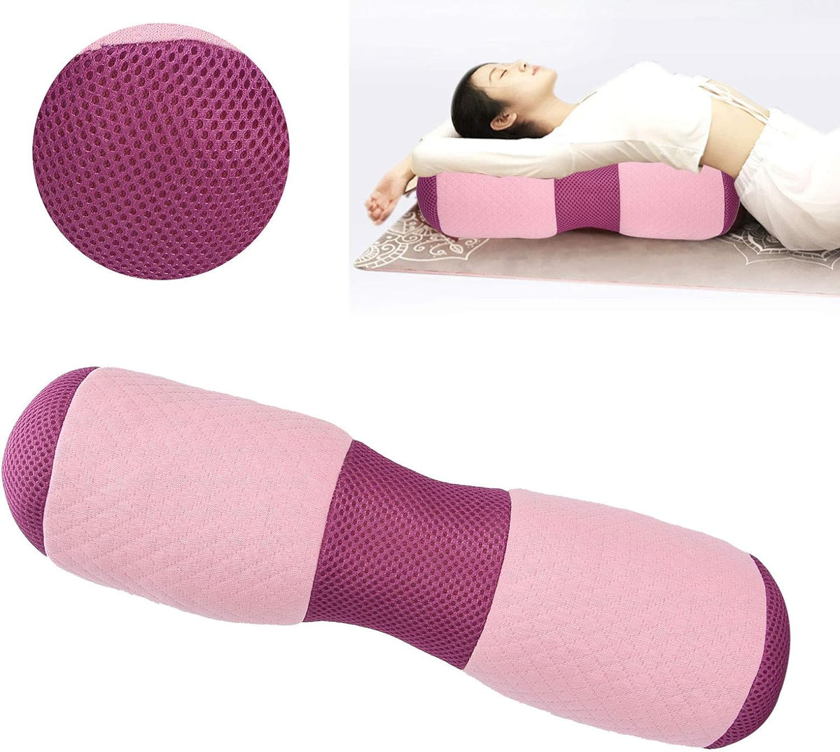 Ergonomic Cushion – Extra-Firm Support for Back, Hips & Spine Alignment – Non-Slip, Machine-Washable Cover