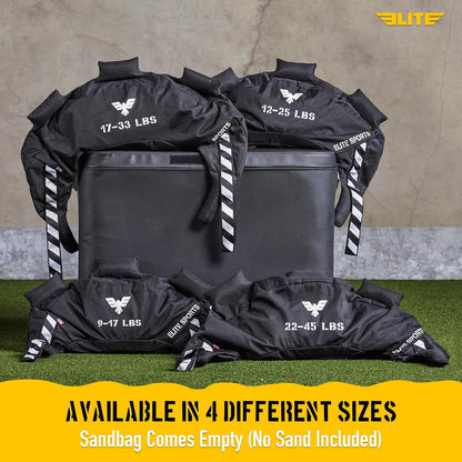Bulgarian Canvas Bag, Fitness Canvas MMA Gym Cross Workout Training Sandbag 17, 25, 33, 45 lbs (UNFILLED)