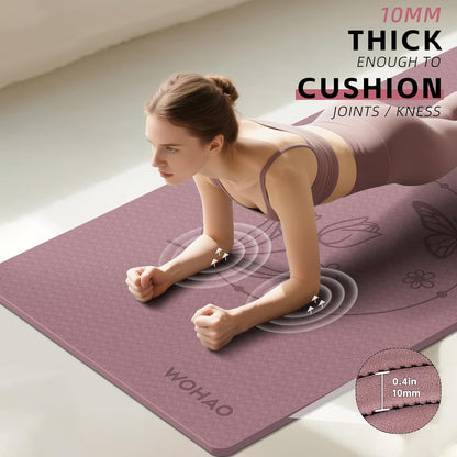 Large 76"x40"x0.4" Yoga Mat