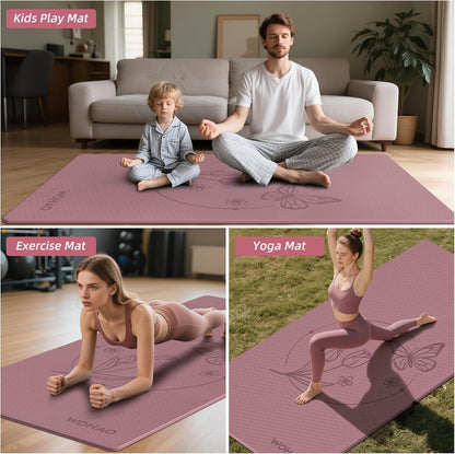 Large 76"x40"x0.4" Yoga Mat