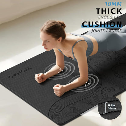Large 76"x40"x0.4" Yoga Mat