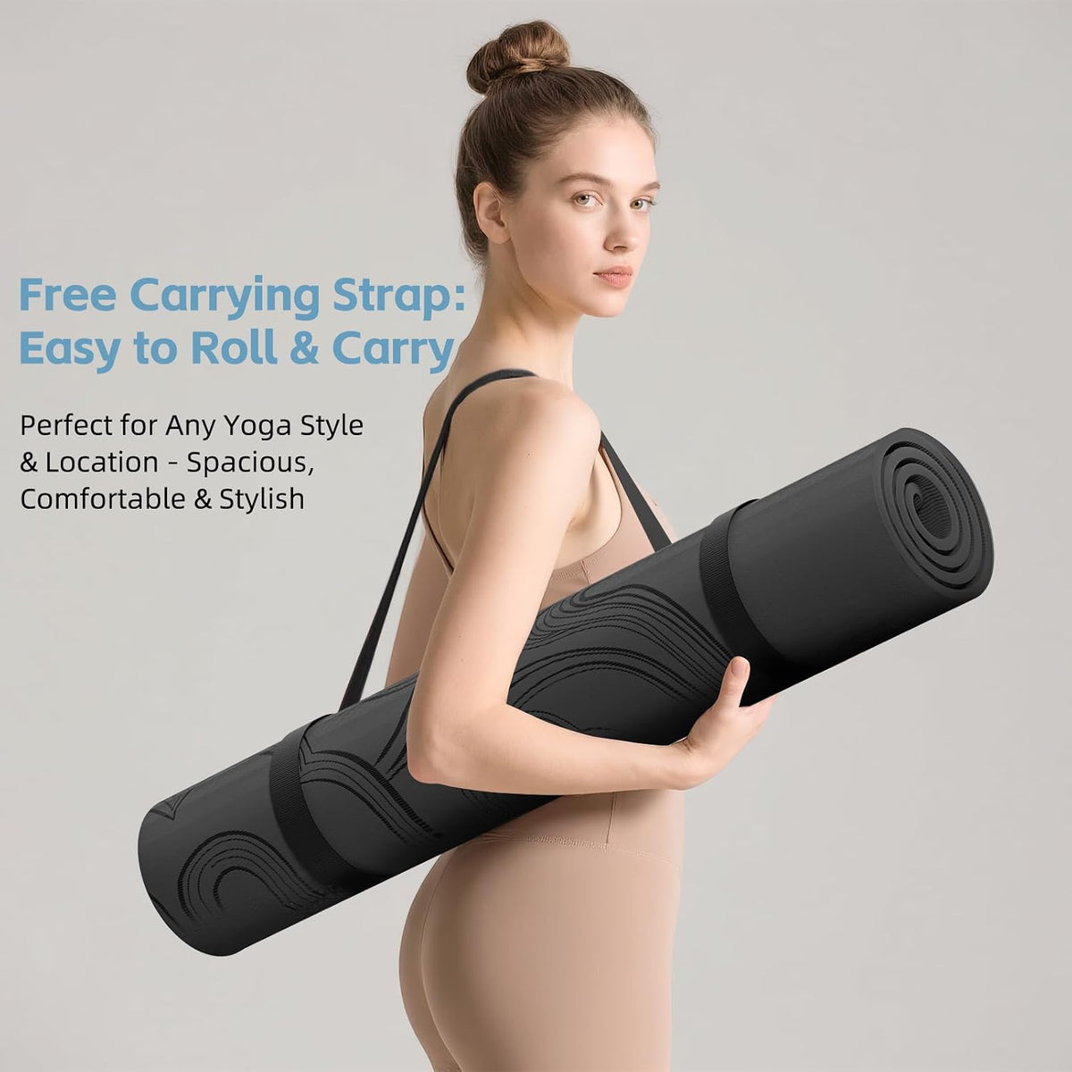 Large 76"x40"x0.4" Yoga Mat