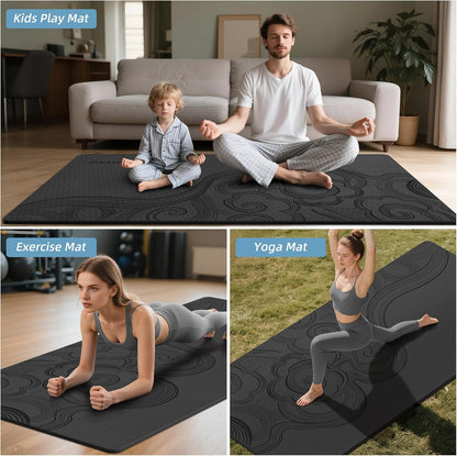 Large 76"x40"x0.4" Yoga Mat