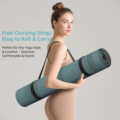 Large 76"x40"x0.4" Yoga Mat