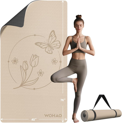 Large 76"x40"x0.4" Yoga Mat
