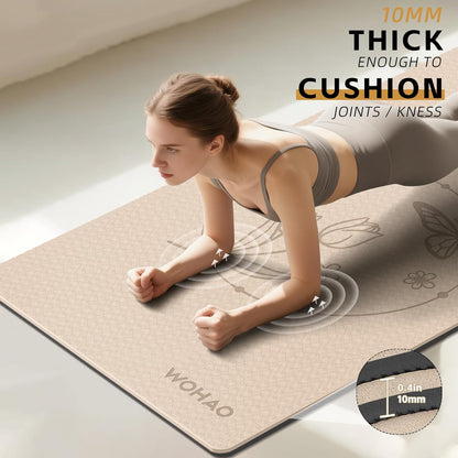 Large 76"x40"x0.4" Yoga Mat