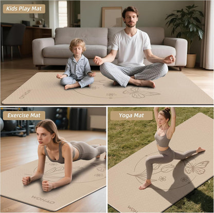 Large 76"x40"x0.4" Yoga Mat