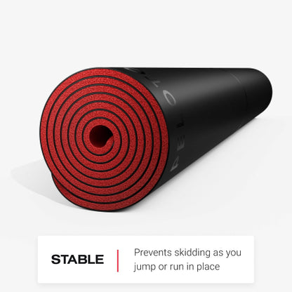 Reversible Workout Mat | 71” x 26” with 5 mm Thickness, Premium Heavy-Duty Floor & Yoga Mat, Tear & Scratch Resistant