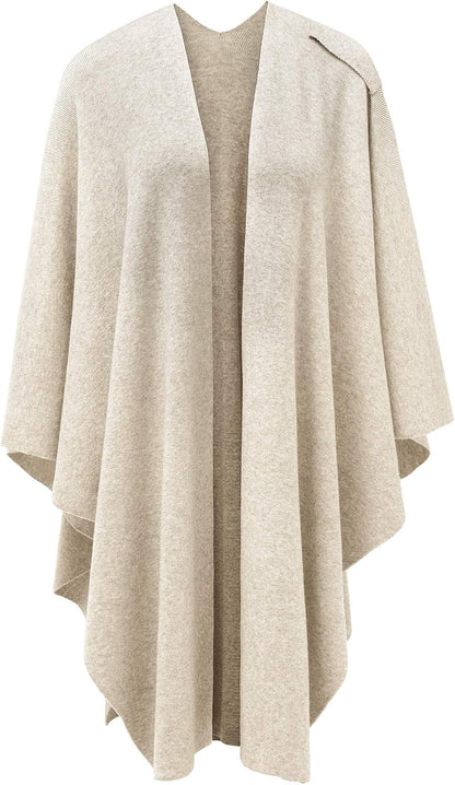 Womens Cross Front Poncho Shawl Wrap Elegant Wedding Formal Gift - Colors B